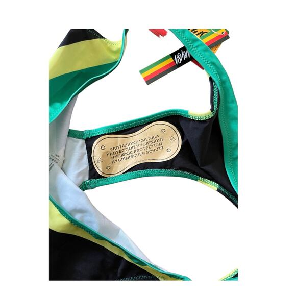 NWT VOARYISA Women's Swimsuit Jamaican Caribbean Rasta African XXL - Picture 5 of 8